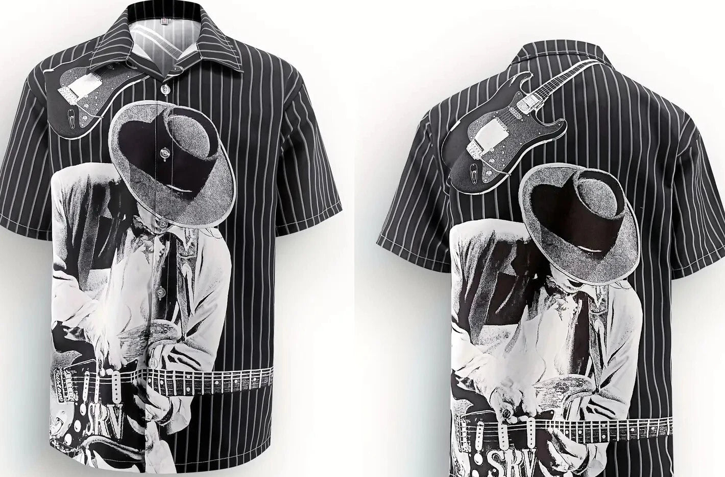 Stevie Ray Vaughan HAWAIIAN SHIRT hot new for summer shirt XZ1564