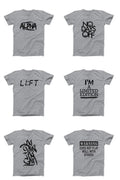 Mens Workout Gym T-Shirts With Motivational Sayings
