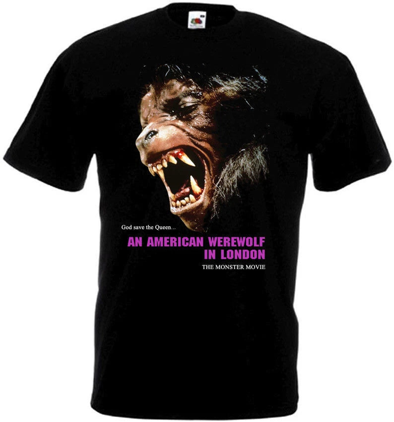 An American Werewolf In London v.3 T shirt black movie poster all sizes S-5XL