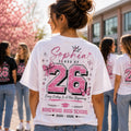 Personalised Class of 2026 T-Shirt Y2K Streetwear Custom High School Leavers Tee