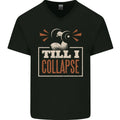 Till I collapse Gym Training Bodybuilding Mens V-Neck Cotton T-Shirt