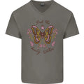 Beauty Within Butterfly Butterflies Mens V-Neck Cotton T-Shirt