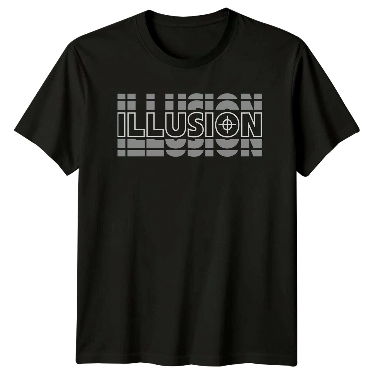 Illusion T-Shirt Urban Typography Streetwear Gift For Him And Her
