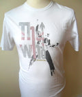 "The Who" Classic T-Shirt Crew Neck Printed and Studded White Size: Medium