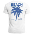 Men's T-Shirt Back Print Summer Fun Shirt with Palm Tree Print Retro Typography -