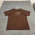 Antidote Apparel T Shirt Mens L Brown Cotton Graphic Crew Neck Streetwear Casual