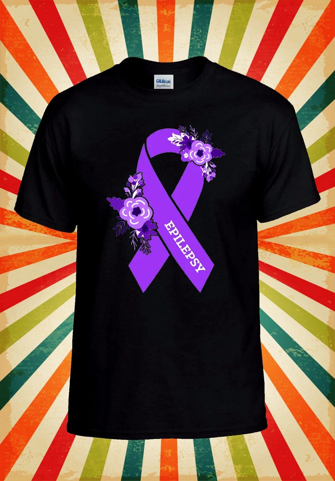 Epilepsy Awareness T shirt Epilepsy Men Women Unisex Baseball T Shirt Top 3302