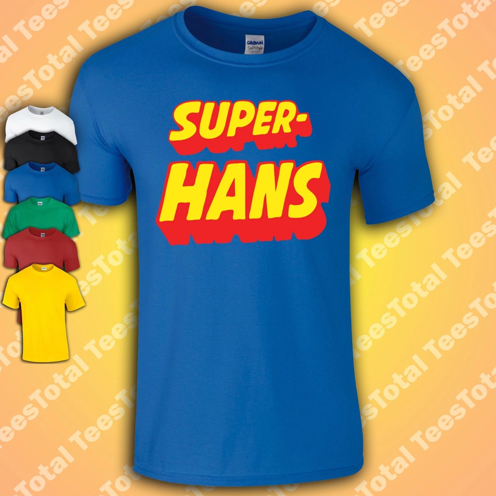 Superhans Superman T-Shirt | Peep Show  | Super Hans | Comedy | Retro | Cult