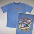 Vintage 2000 Mambo Simple Footpath Humour Graphic Tee Mens Medium Blue Australia