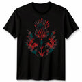 Scottish Tartan Unisex T Shirt Thistle Emblem Scotland Heritage Symbol Tee
