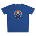 Men's Cat Meditation DJ Tee, Vibrant Art T-Shirt Yoga Cat Modern-fit Shirt
