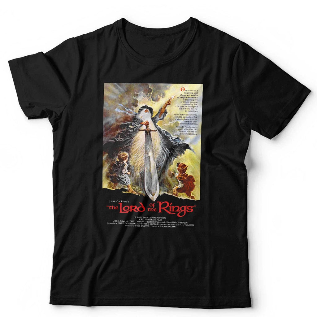 Lotr 1978 Animated Movie Poster Vintage Retro Tolkien Tee (1)