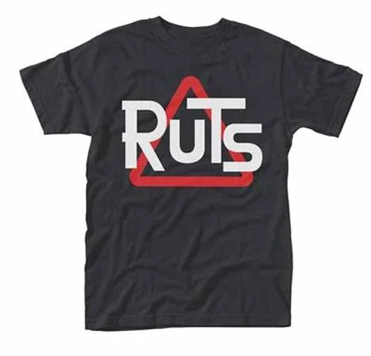 Ruts Classic Logo Black T Shirt - Official NEW, ruts dc  * SALE SMALL JUST £8.99
