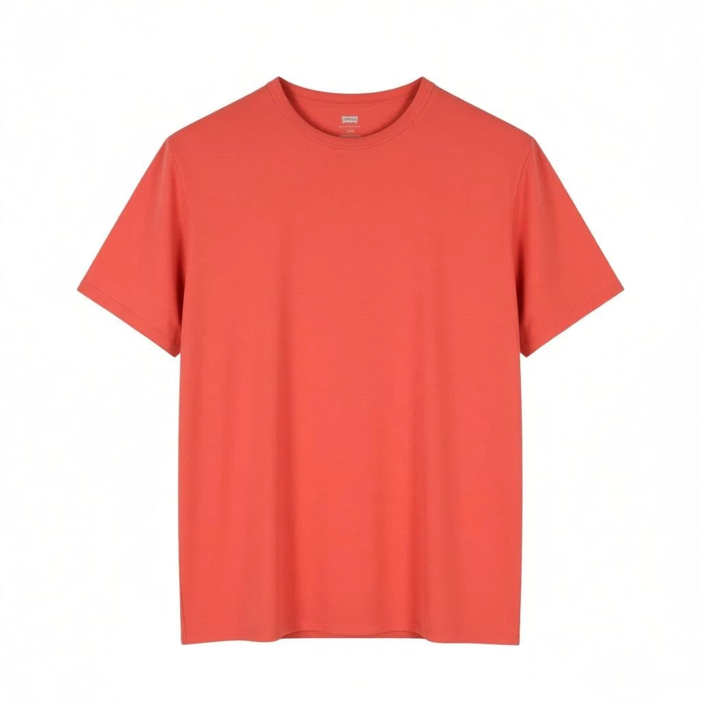 LEVI'S Slim Men T-Shirt S Red Cotton Crew Neck Casual