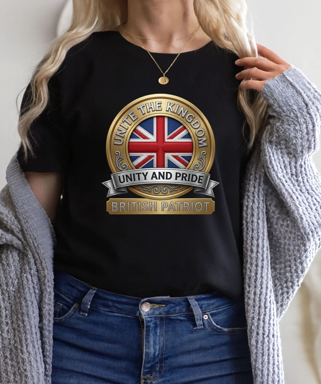 British Patriot Union Jack T-Shirt Unite The Kingdom UK Pride Graphic Tee