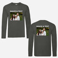 Custom Printed Long Sleeve T-Shirt Personalised Workwear Classic Fit Tee Shirt
