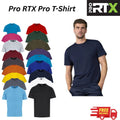 Pro RTX Pro Mens Classic 50/50 Polycotton Crew Neck Short Sleeve T-Shirts