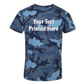 Mens Custom Camo T Shirt Tshirt Personalised Printed Text Stag Night Party Gift