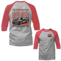 Fighting Dreamer Imported Tuned Custom JDM Sports Car 3/4 Sleeve Raglan