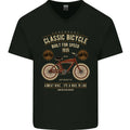 Bike Built for Speed Cycling Bicycle Mens V-Neck Cotton T-Shirt