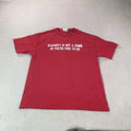 Y2K Urban Pipeline Shirt Mens Large Red Stupidity Not A Crime Funny Humor Tee