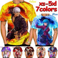 Fighting Game Harajuku Trendy 3D Print Women Men Short Sleeve T-shirt Top Casual