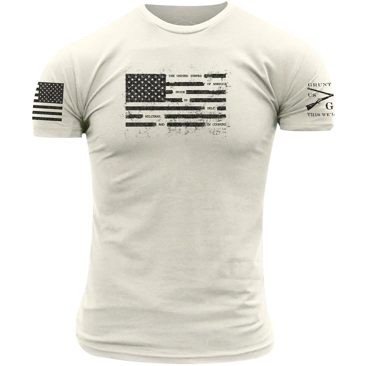 Grunt Style Pride Redacted T-Shirt - White