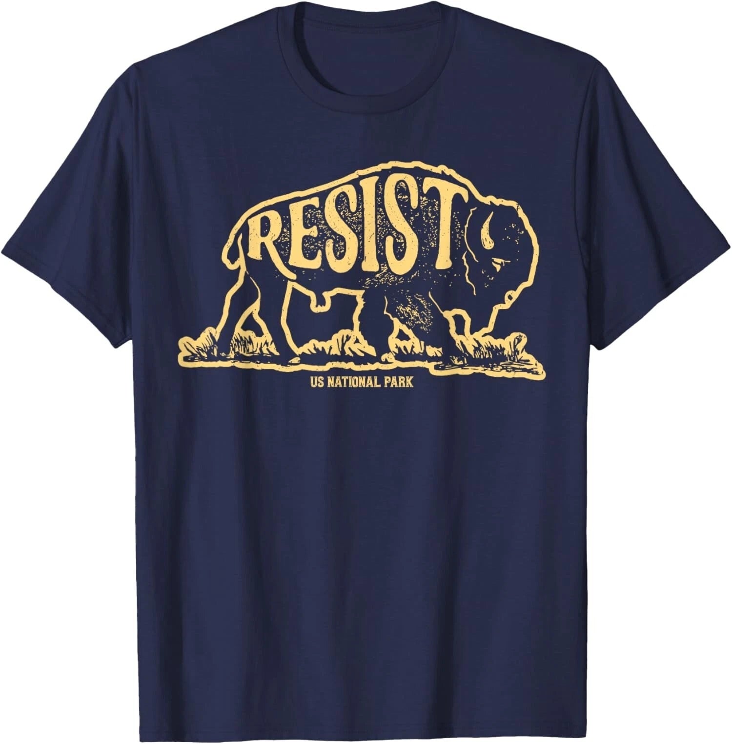 Alt Us National Park Resist Service Bison Buffalo Unisex T-Shirt