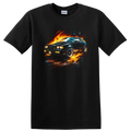 Buick Grand National Old Car T Shirt Classic Muscle Flame Art Tee