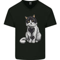 I Love Cats Cute Kitten Mens V-Neck Cotton T-Shirt