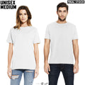 Organic T-Shirt Unisex M White Continental Clothing N03 Mens Plain Short Sleeve