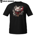 Cool Fox T-Shirt – Red Bandana Street Style Urban Animal Design