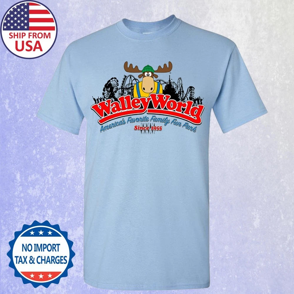 WALLEY WORLD FUNNY LAMPOONS MOVIE Men's Light Blue Size S-5XL