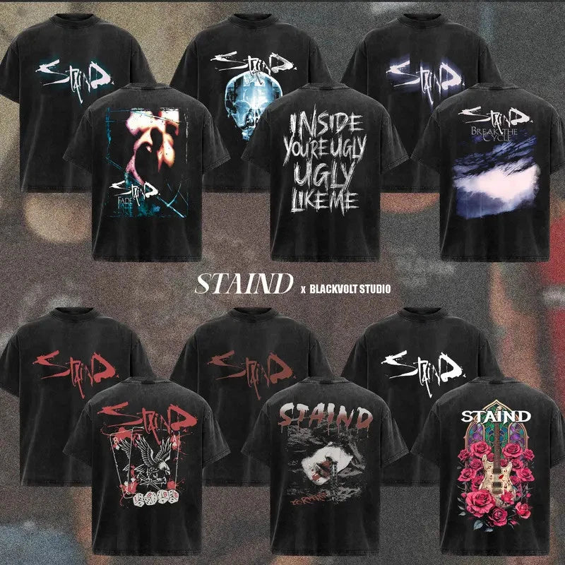 [COLLECTION] Staind Band T-Shirt Broken Road Graphic Tee Retro Post-Grunge Style