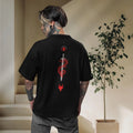 "Men's Warrior Oversized Graphic T-Shirt - Inspiring Back Print, New & Stylish"