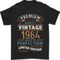 Premium Vintage 62nd Birthday 1964 Mens T-Shirt 100% Cotton