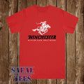 Winchester Guns Firearms Men's Red Size S-5XL