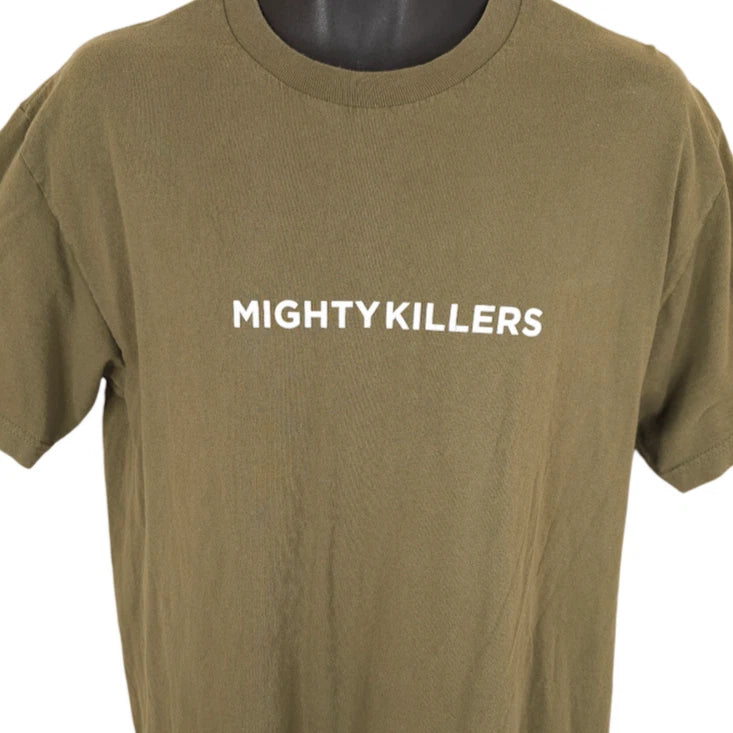 Mighty Killers T Shirt Mens Size Large Green Streetwear Made In USA