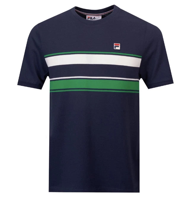 Fila Iggy Crew Neck T-Shirt Navy / Green