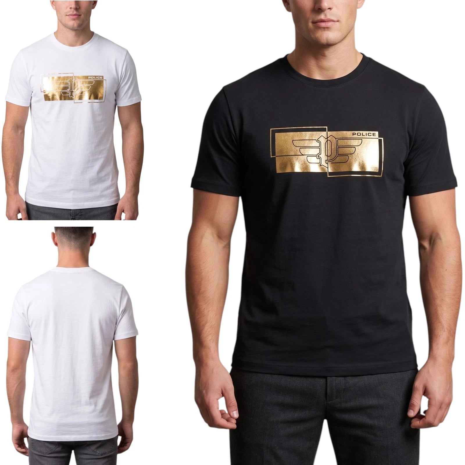 883 Police Mens T Shirts Parco Crew Neck Short Sleeve Casual Summer Cotton Tee
