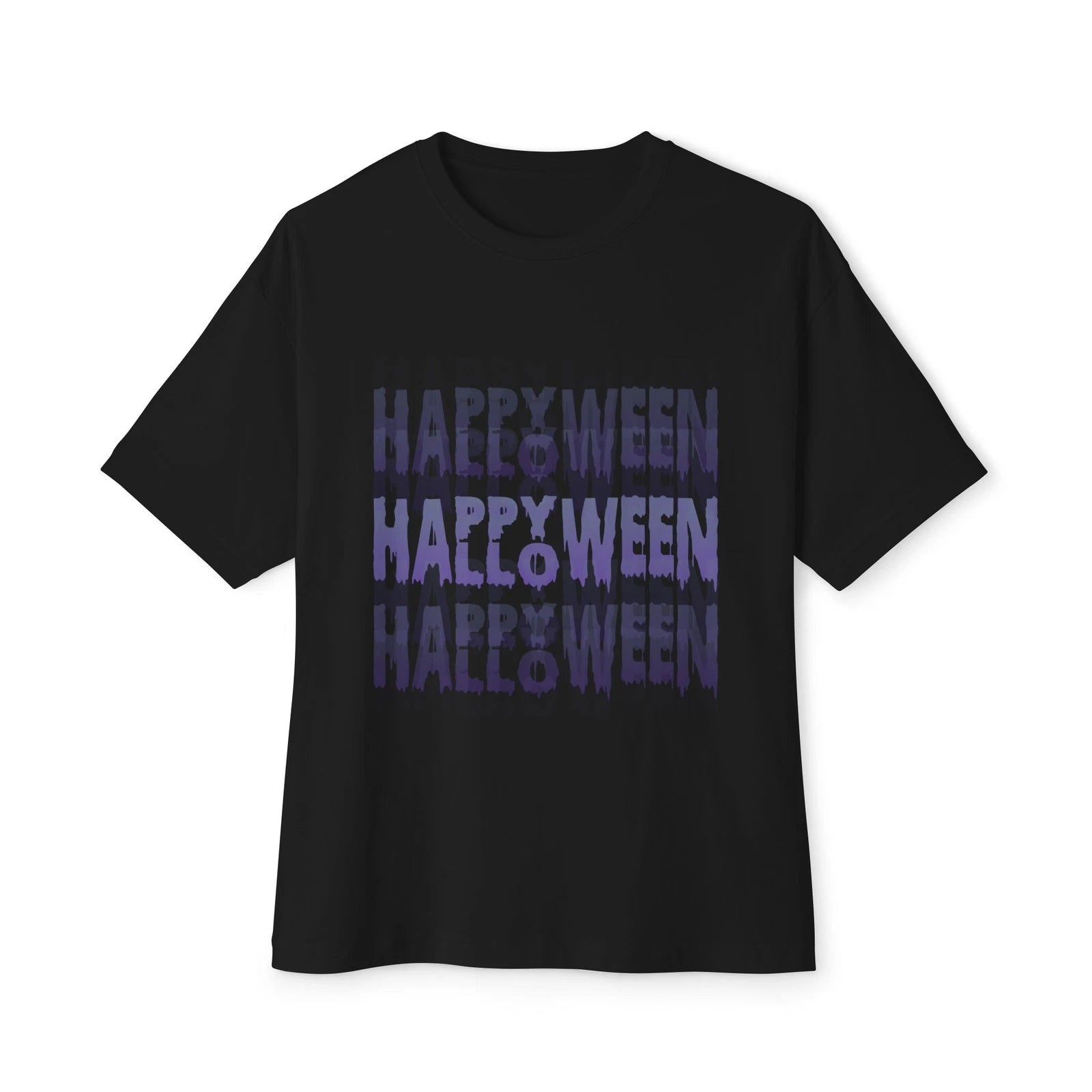 Halloween Themed Unisex Oversized Boxy Tee, Perfect for Fall Celebrations