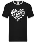 Love Heart Dogs - Mens Ringer - Dog Pet Pets Cute Breed Labrador Puppy