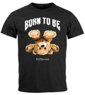 Men's T-Shirt Print Shirt Born to be Different Lettering Bear Bear Teddy