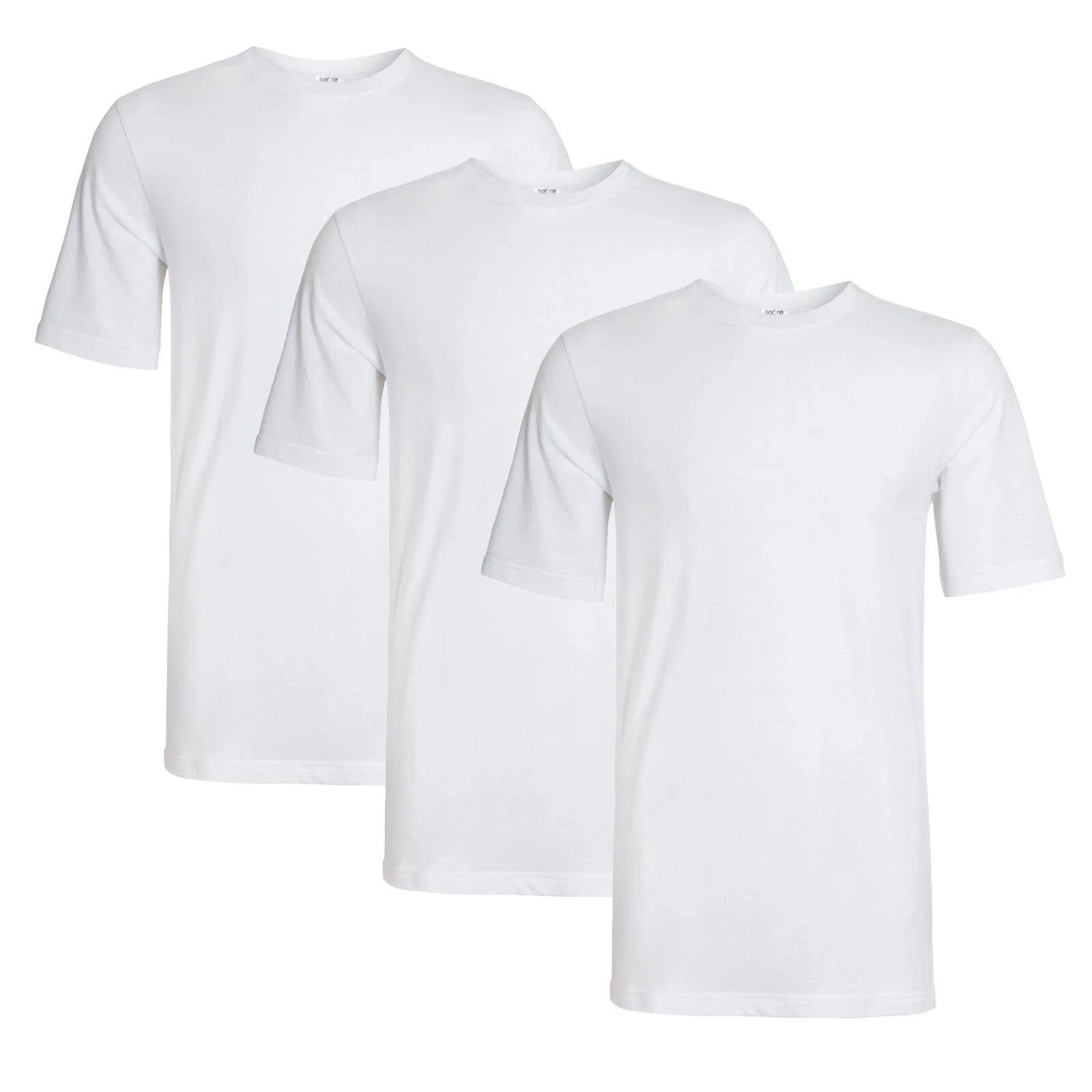 Pack of 3 Mens Plain Crew Neck T Shirts Short Sleeve Summer Sale