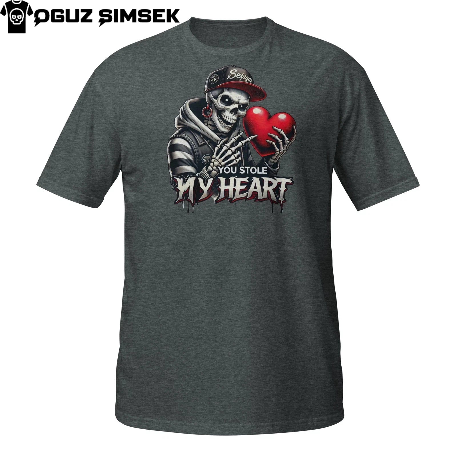 You Stole My Heart T-Shirt – Urban Skeleton Love Design Gift