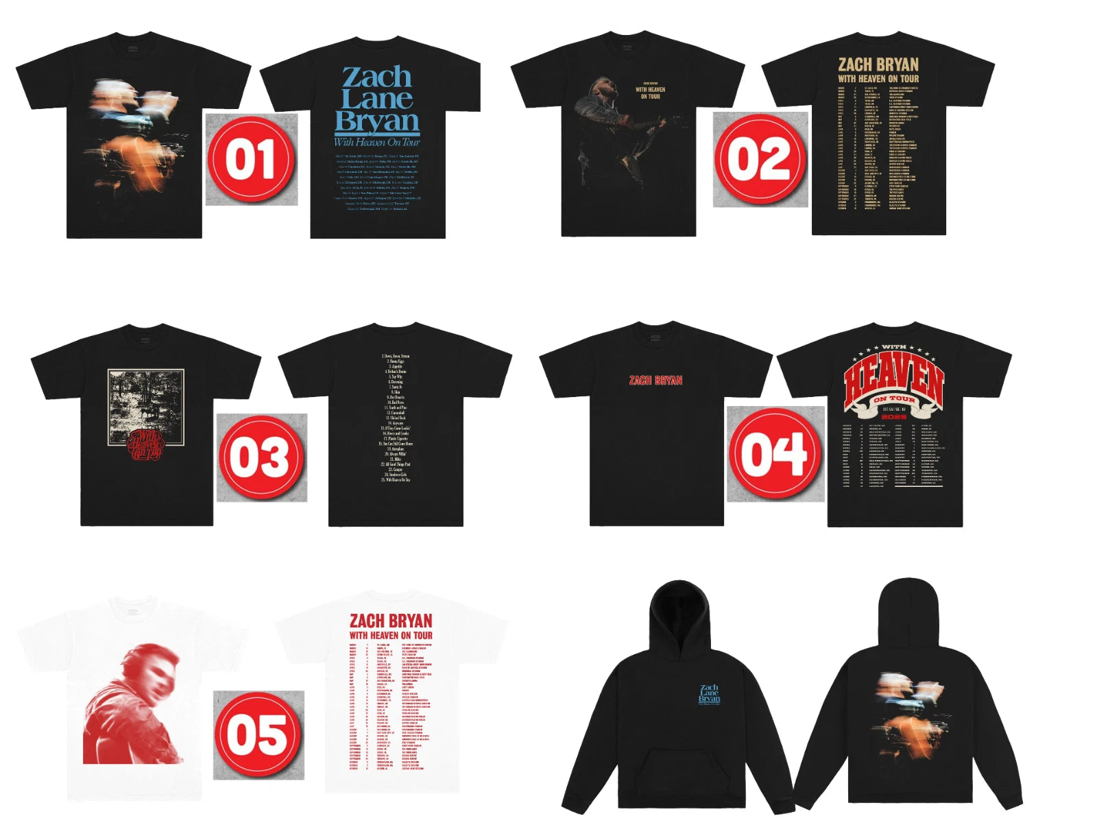 New! With Heaven On Top Tour 2026 Tee Merch, T-Shirt Reprint