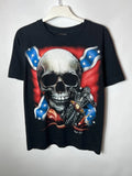 Vintage streetwear Wild Y2K Style AOP Skull Biker Tee