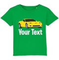 Personalised Your Name Sports Car T-Shirt Custom Name Kids/Adults Gift Tee Top