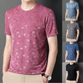 Men's Slim Fit Short Sleeve T Shirt Round Neck Casual Wear Lightweight