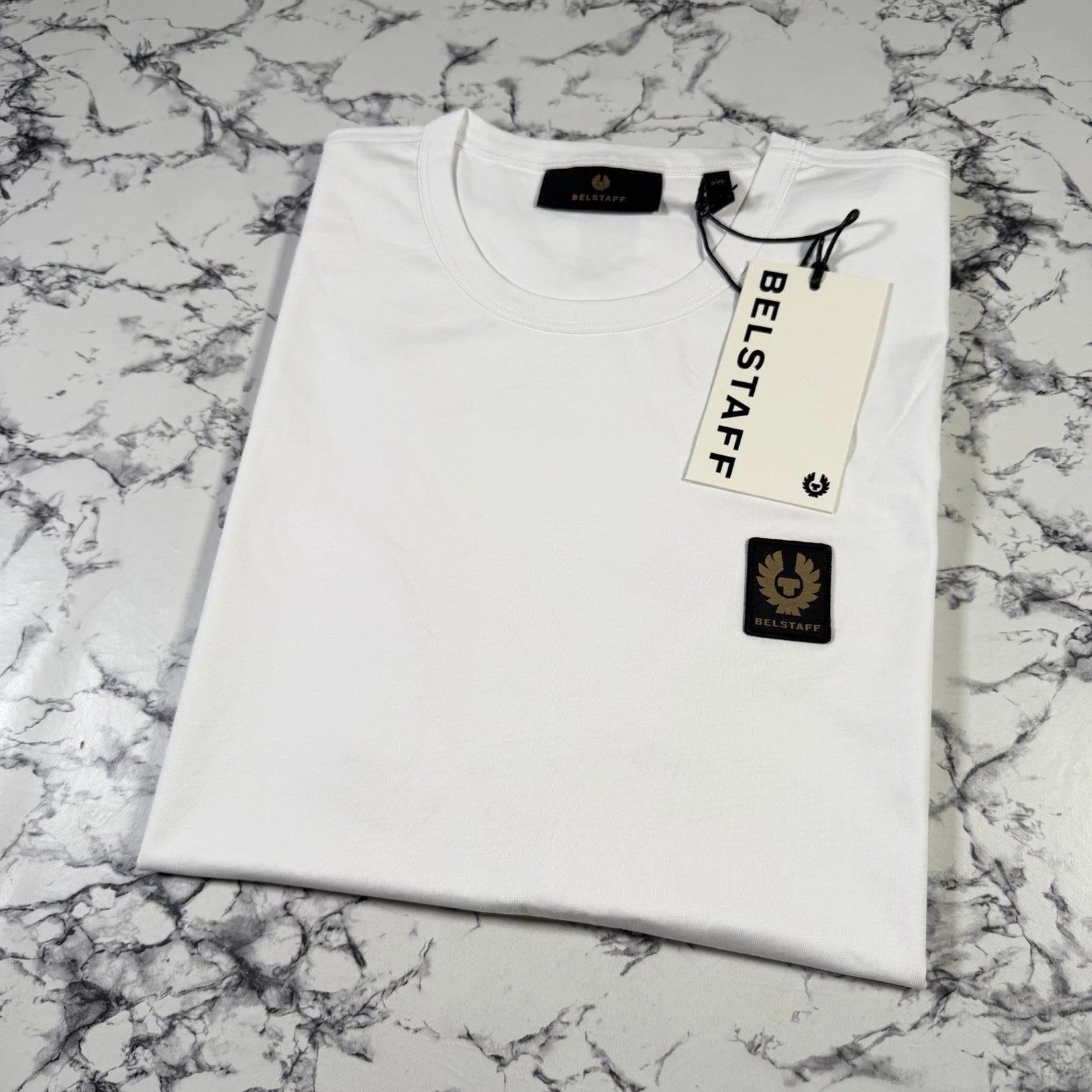 BELSTAFF Mens White Phoenix Logo T Shirt SIZE 2XL XXL BNWT Authentic